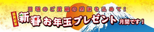 2026年新春お年玉プレゼントです